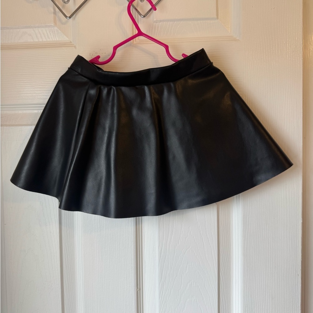 Black Leather Skirt